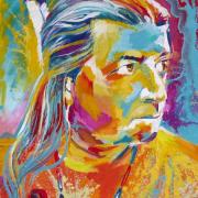  Colorful illustration of Native American 