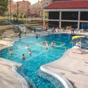 Students enjoy the Buff Pool on campus