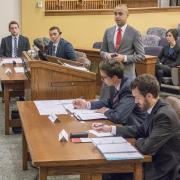 Lawyers at Wittemyer Courtroom during 2015 Carrigan Cup