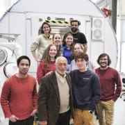 Charles Bolden visits with aerospace students