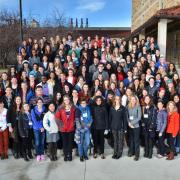Attendees from the 2017 Conference for Undergraduate Women in Physics hosted at CU Boulder.