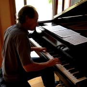 David Korevaar at his home piano