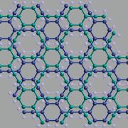 Crystal structure of a layer of graphyne