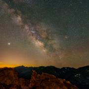 Milky Way galaxy in Rocky Mountain National Park