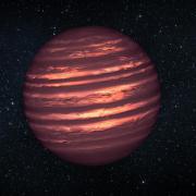 Brown dwarf planet and stars
