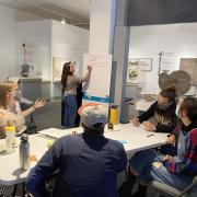Group of students collaborate as part of the Change Collective