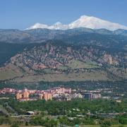 CU Boulder campus and surrounding land