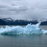 A melting iceberg in Canada