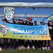 CU men's cross country team after winning the 2019 Pac-12 title