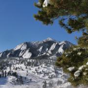 Snowy view from NCAR