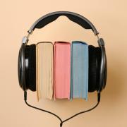 Headphones and books