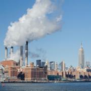 Smoke stacks in New York City