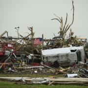 Aftermath of 2014 tornado in Vilonia, Arkansas