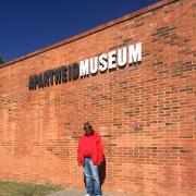 The front of the Apartheid Museum in Johannesburg, South Africa