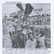 The Denver Post newspaper clip from Hispano farmers strike in August 1970