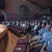 Audience members listen to contestant pitches at the NVC Championships. Photo by Glenn Asakawa.