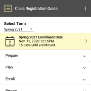 Class registration guide in buff portal