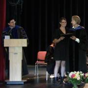 Jacqueline Tillman receiving scholarship award